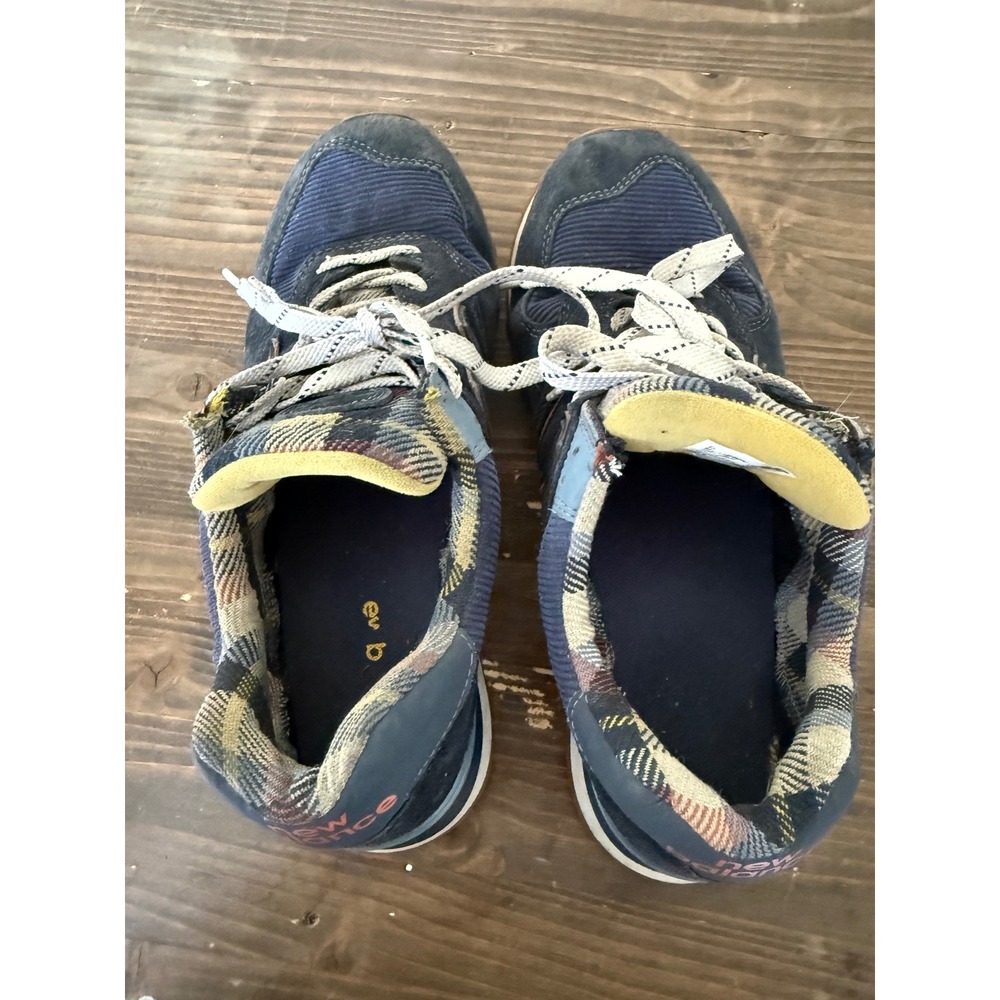 New Balance 574 HMK Dark Blue Plaid Suede Men's Limited Edition Sneakers Sz 9.5 - Picture 11 of 11